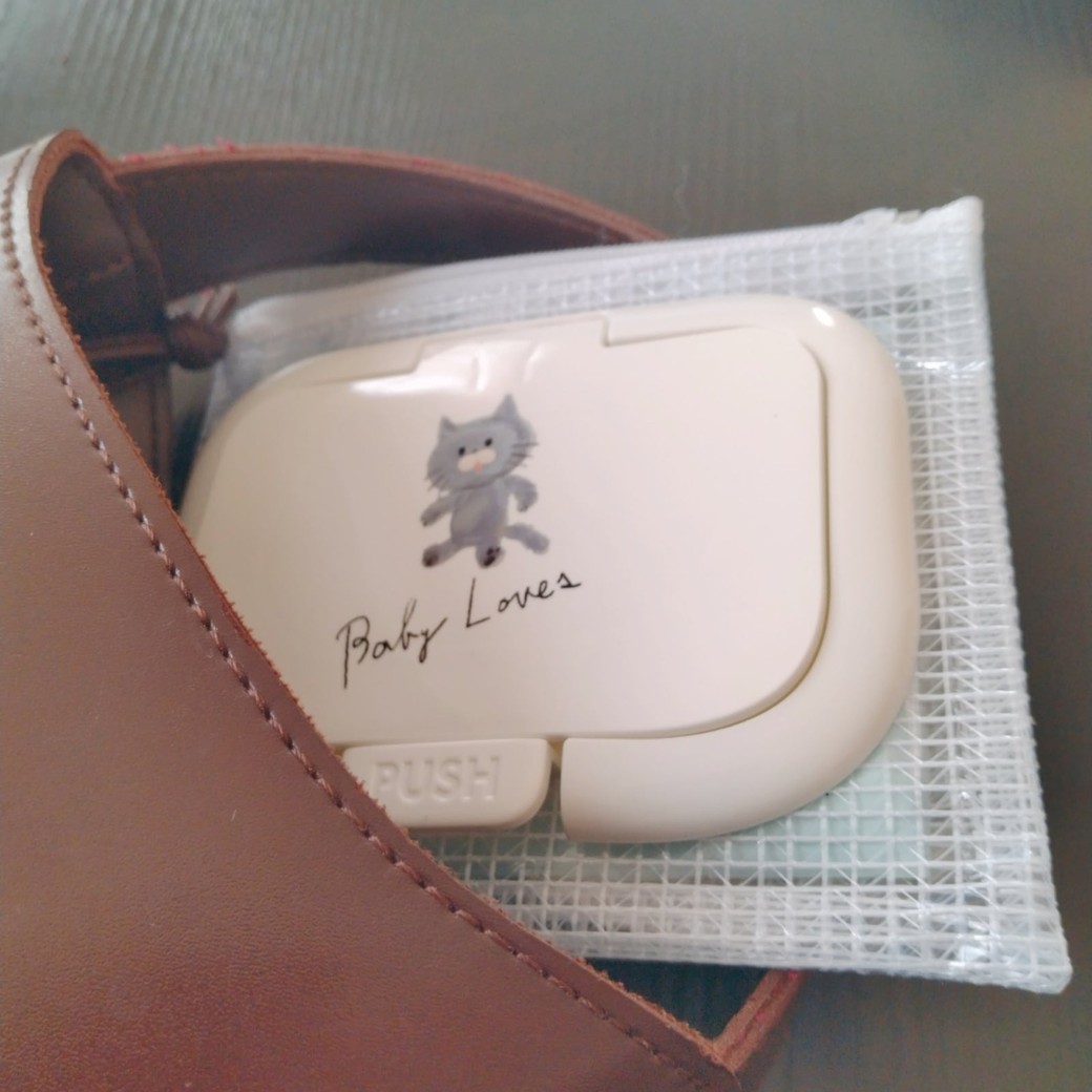 持ち歩きに便利なティッシュケース