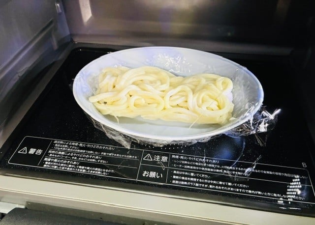 カルボナーラうどんレンジ