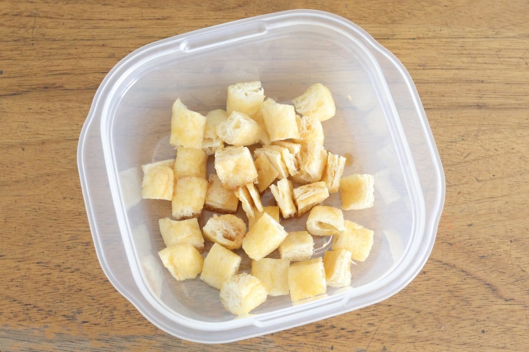 「油揚げと干しえびのおにぎり」