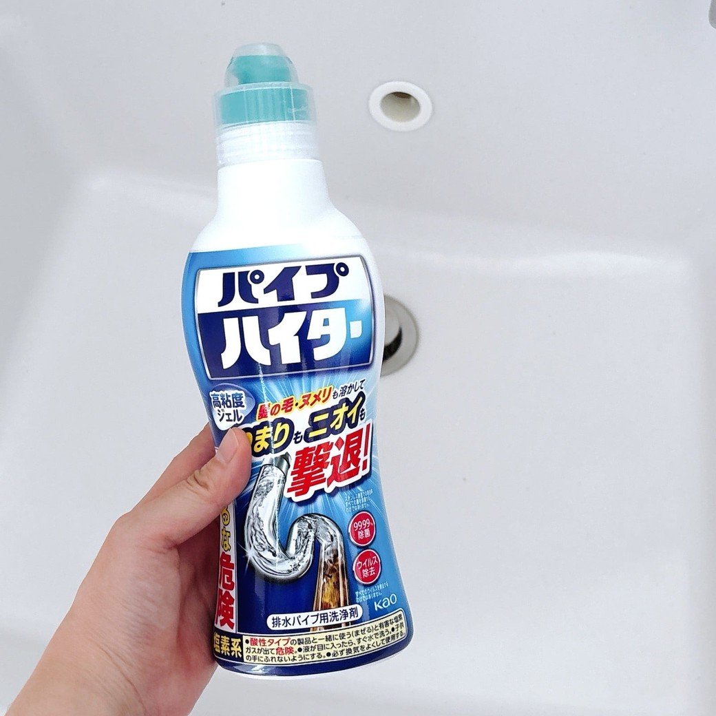 洗面台掃除に使う「パイプハイター」