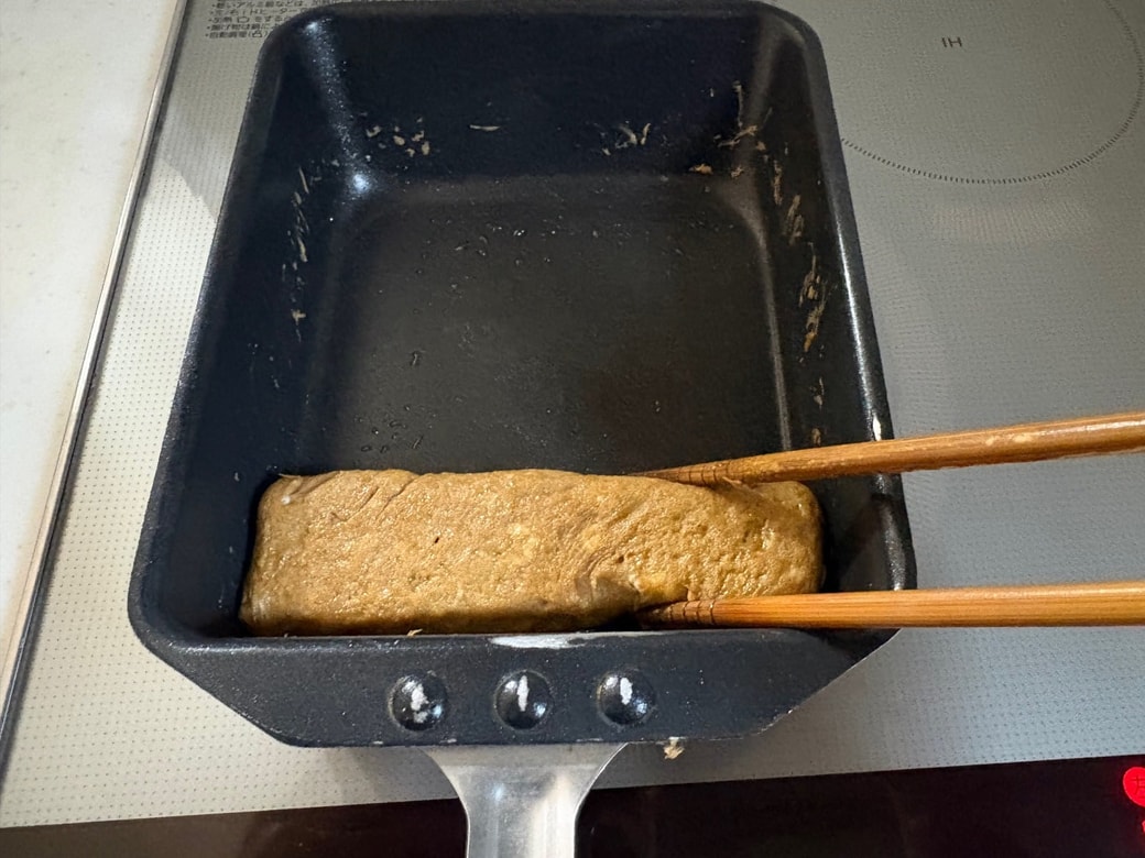 手前に巻く