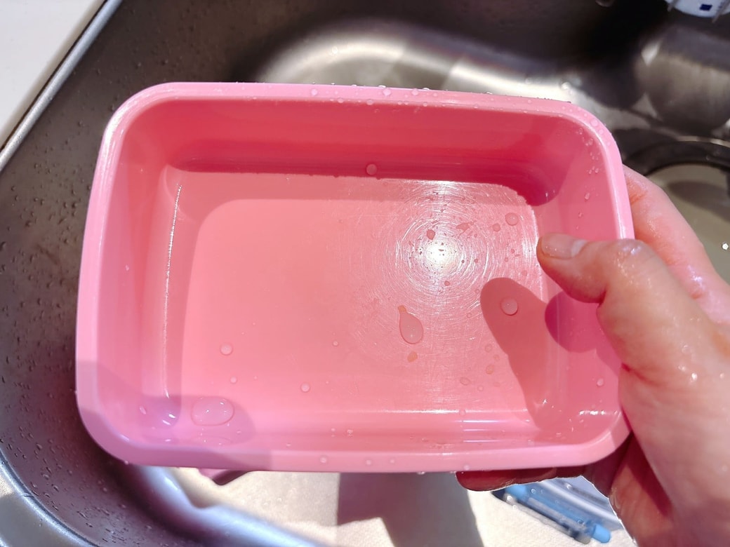 お手入れを終えたお弁当箱