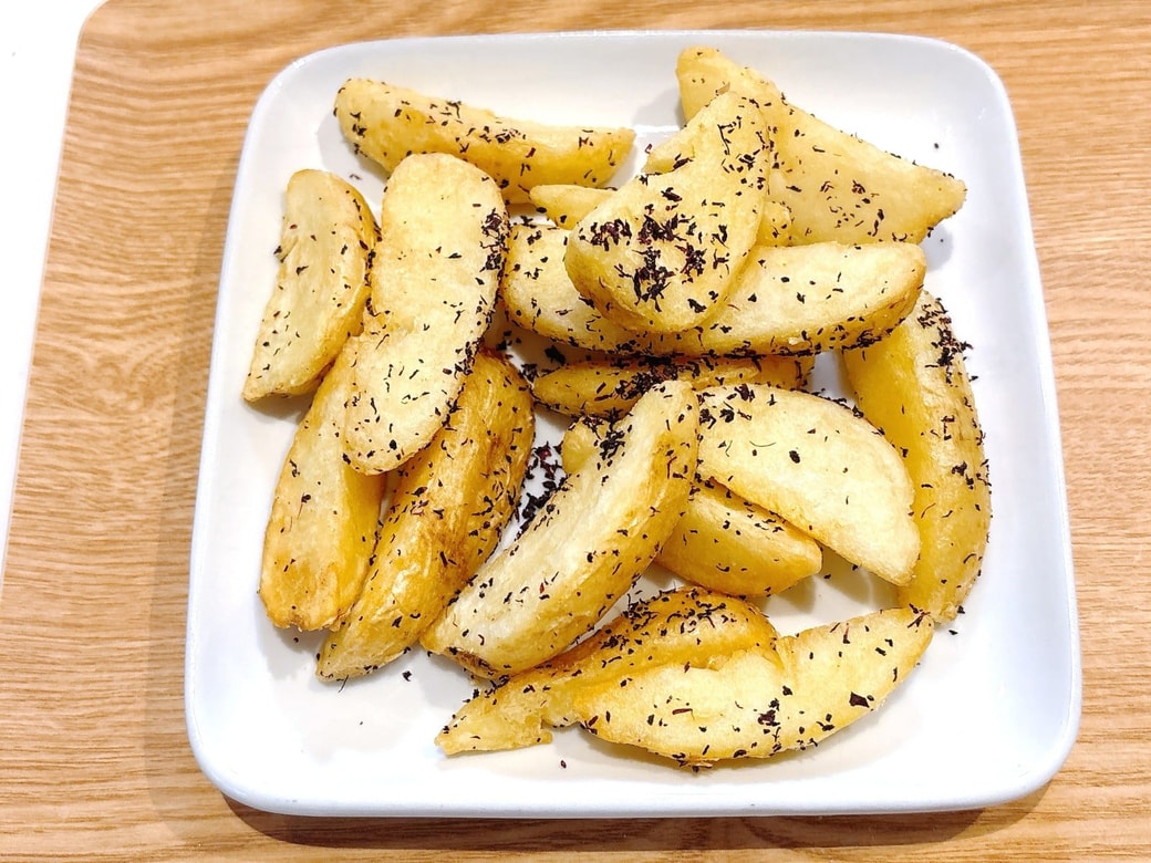 ゆかりフライドポテトのできあがり