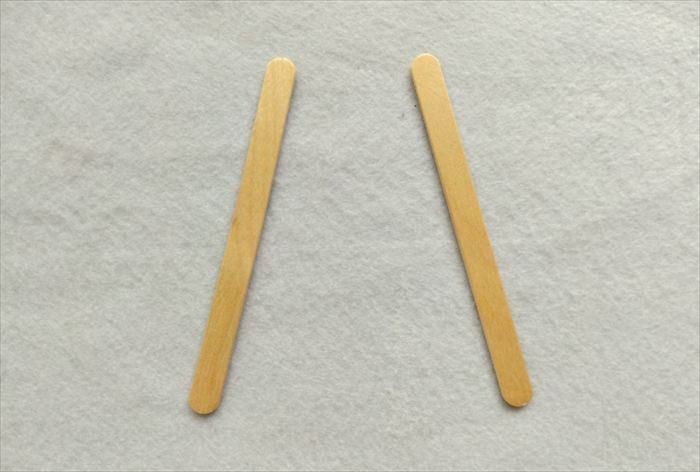 ハの字の形に並べたところ