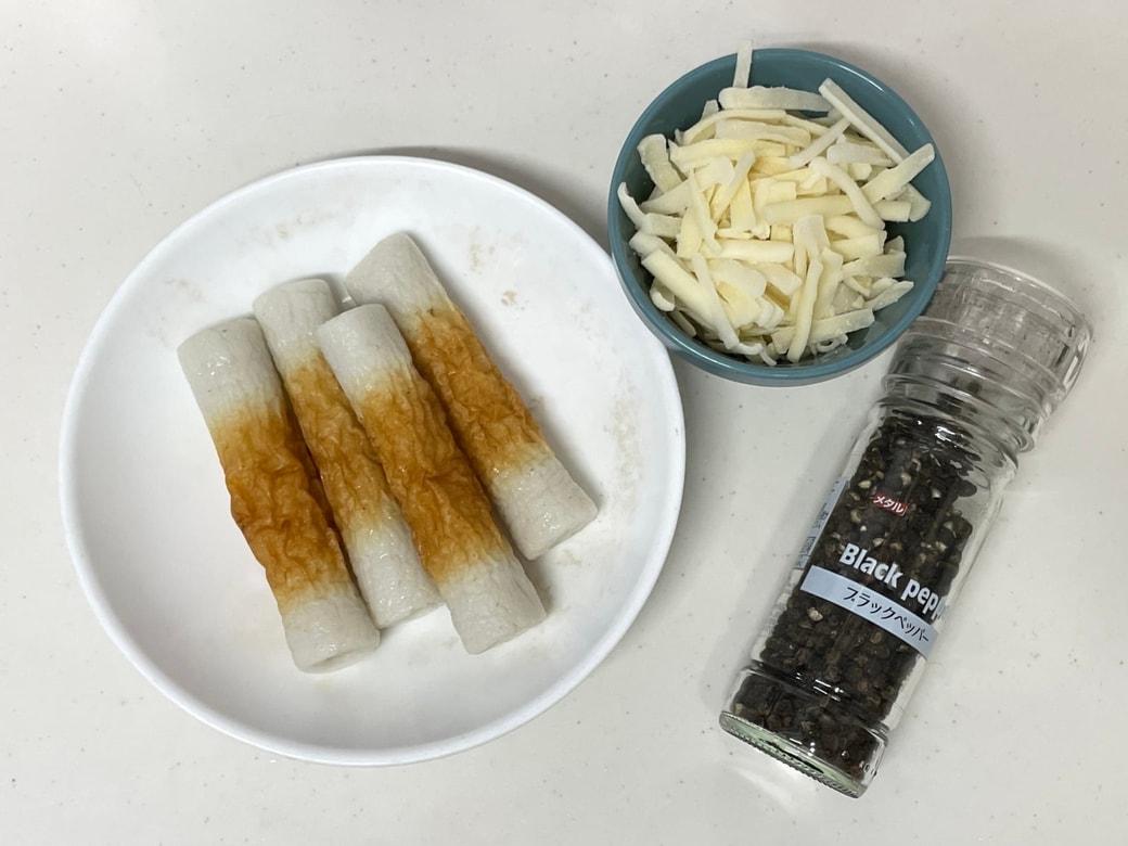 ちくわのチーズ焼き