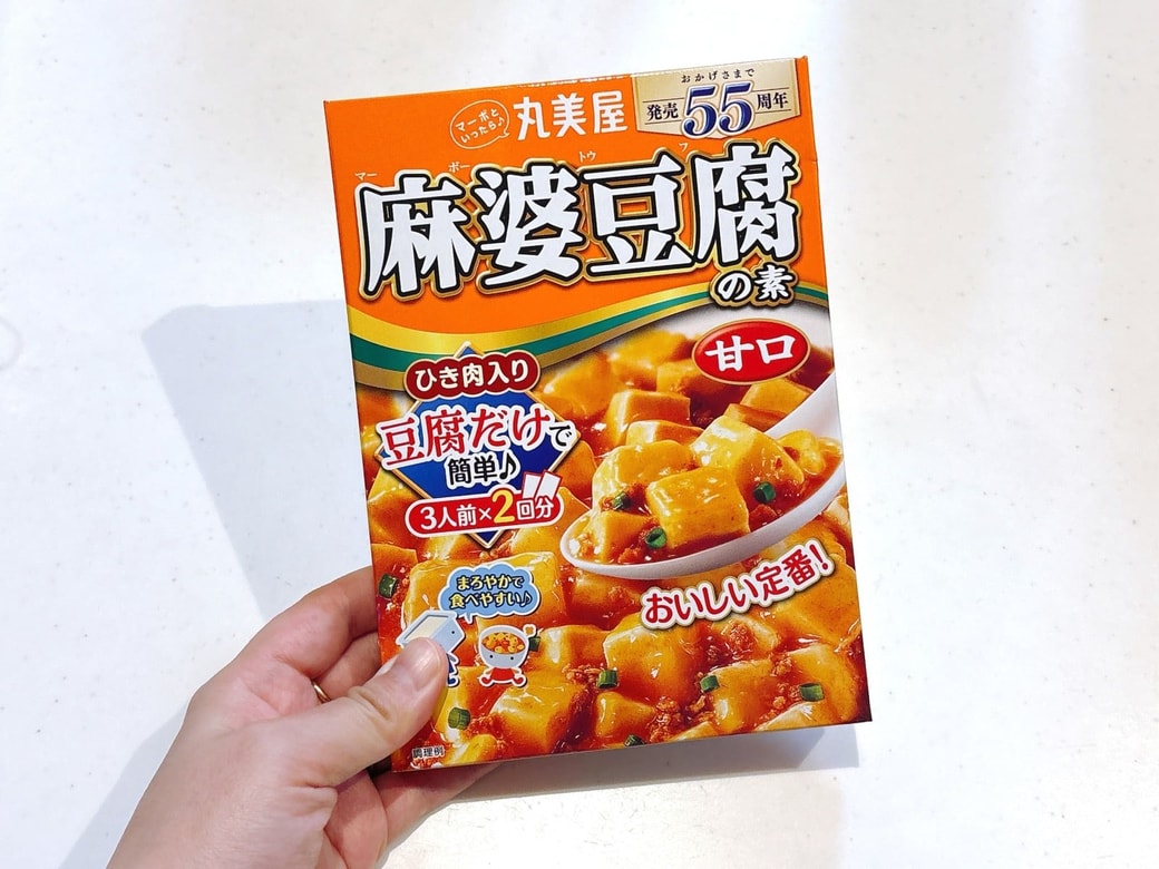 麻婆豆腐の素でごはんを炊く