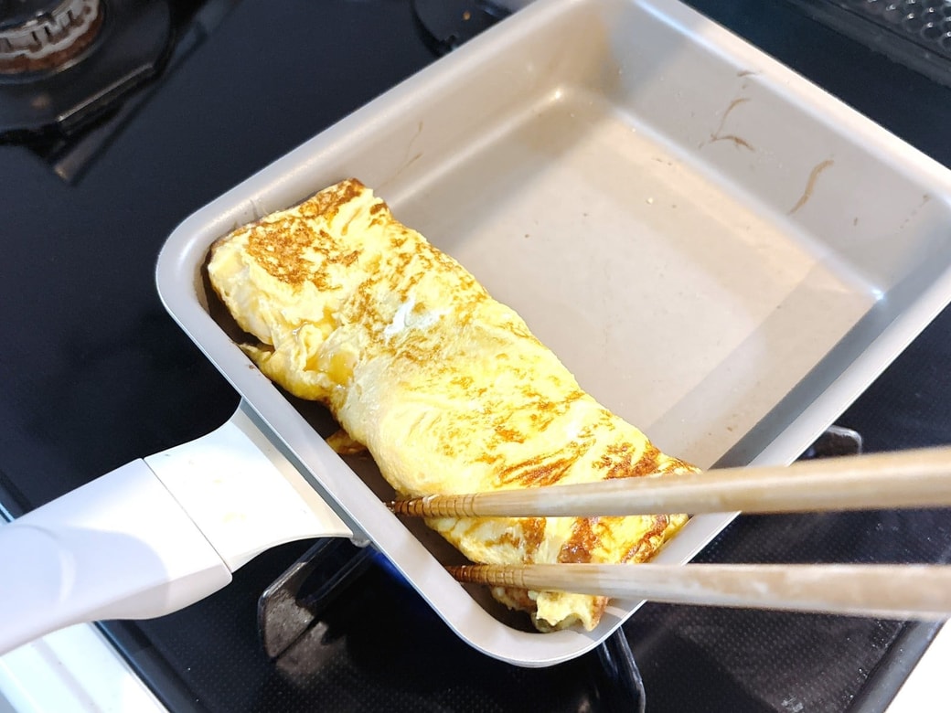 塩こうじ玉子焼きのできあがり