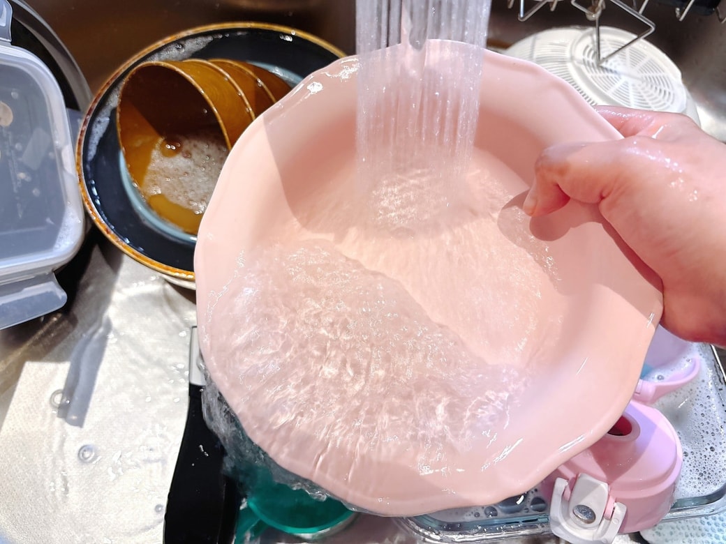 水洗いする