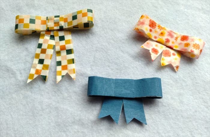 マスキングテープが切って折るだけでかわいいリボンに変身!