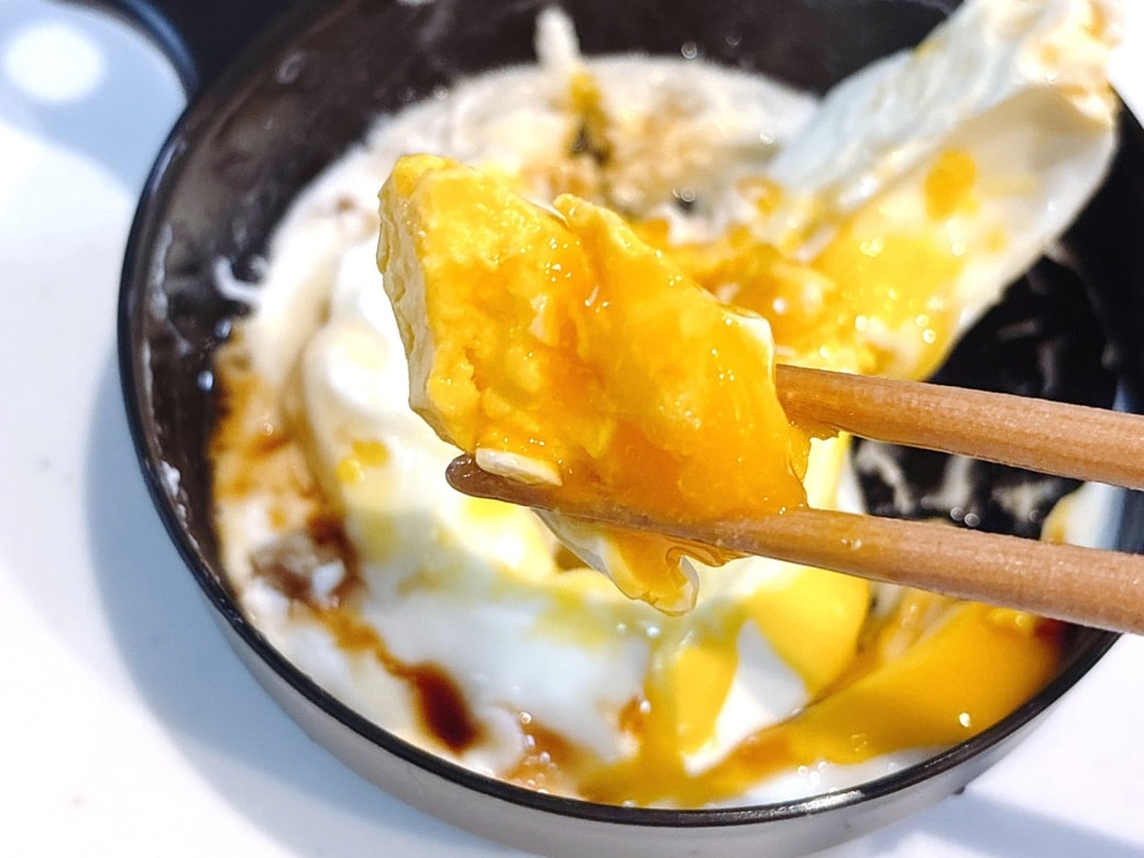 ちょうどいい半熟の目玉焼きになった