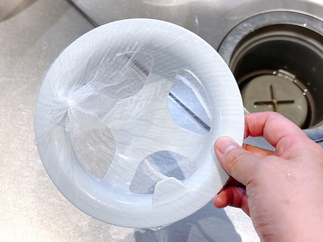 排水ネットは必ずつけて