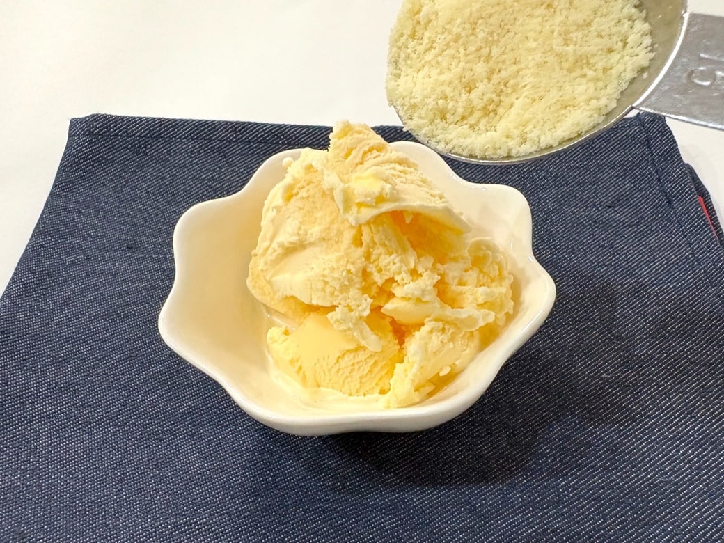 容器にあけてからかけたほうが食べやすい