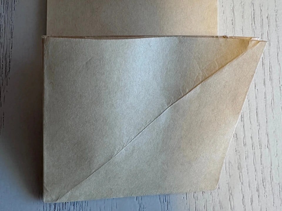 正方形に折る