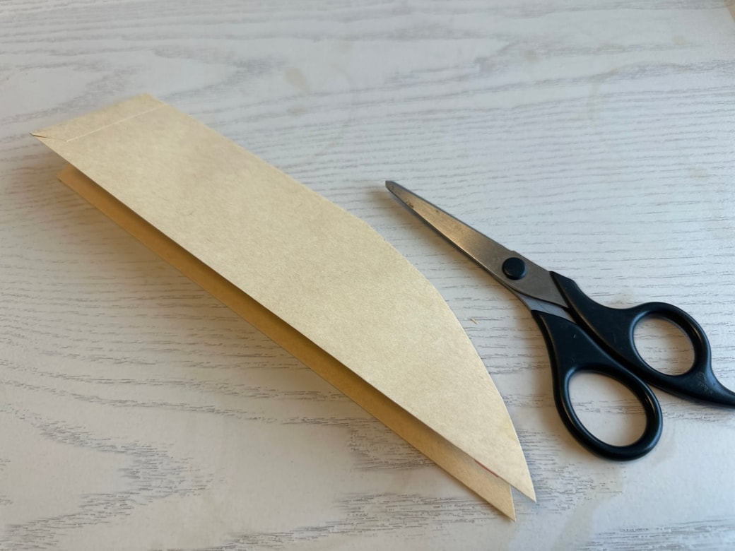 カーブをつけて切る