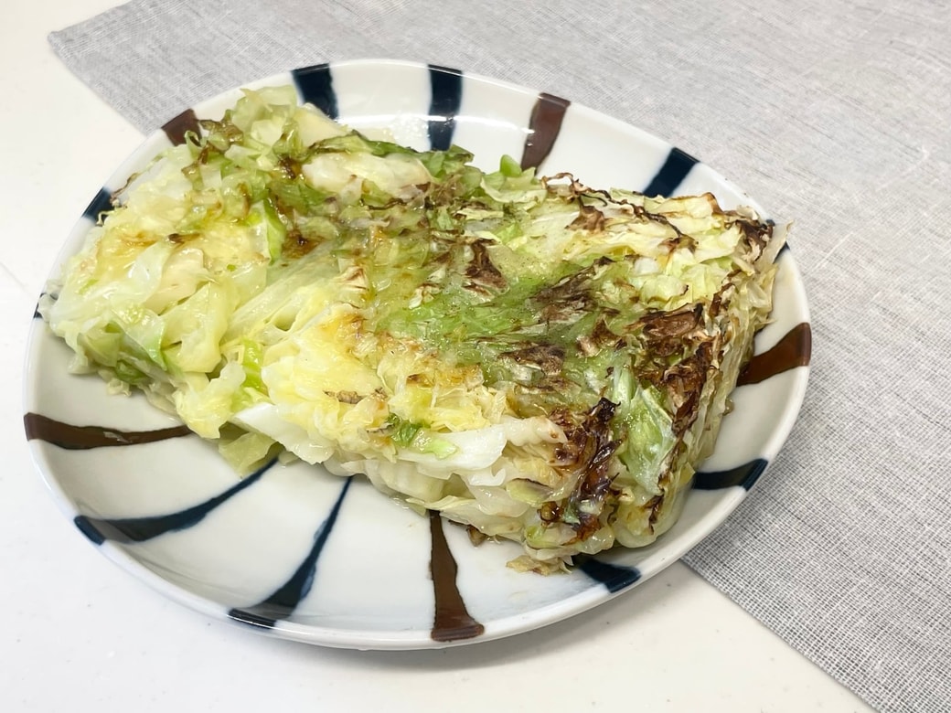キャベツと大葉のチーズ焼き