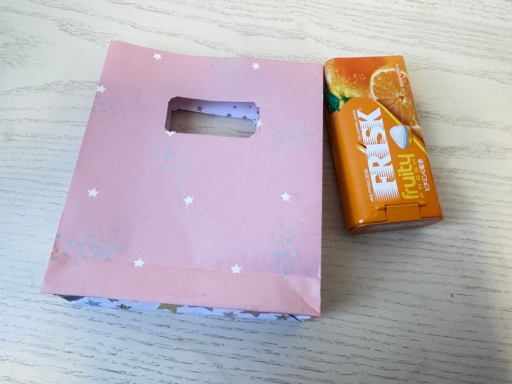 穴を開けたところ