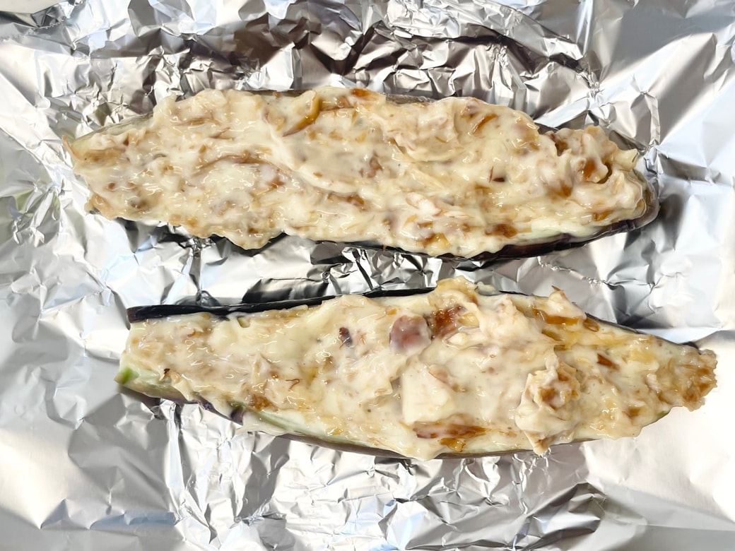 なすのおかかマヨ焼き