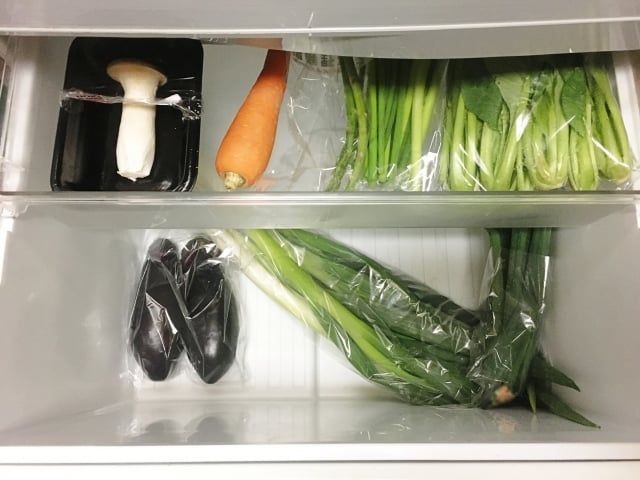 スッキリした野菜室