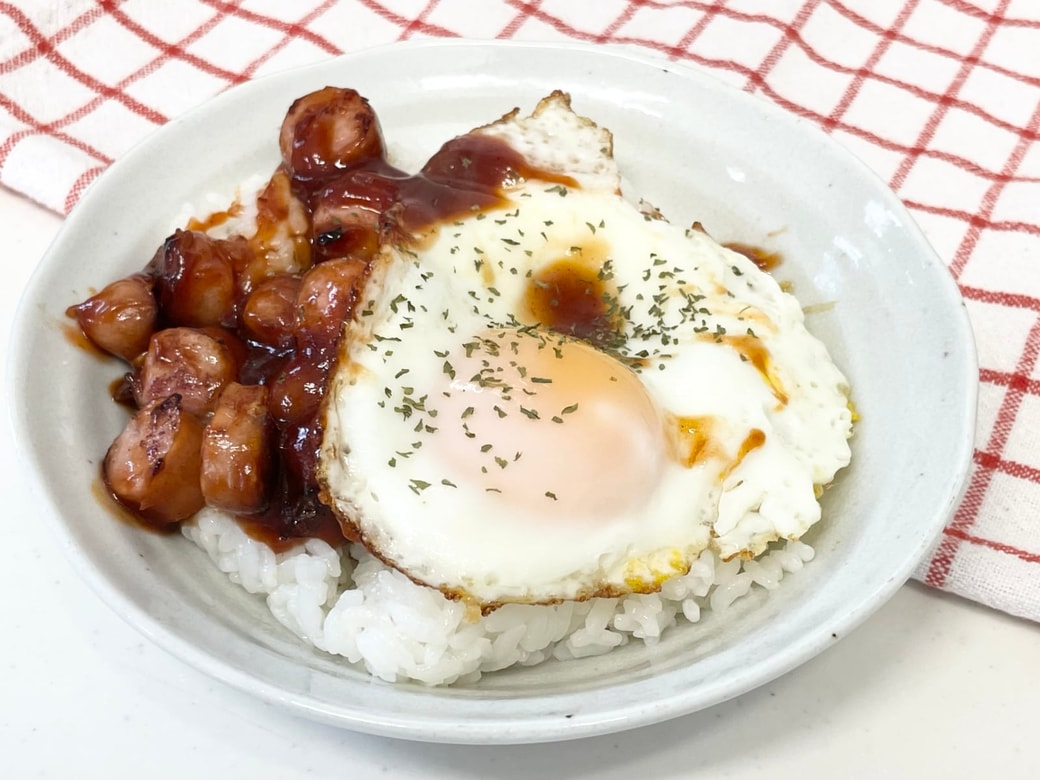 ウィンナーロコモコ丼