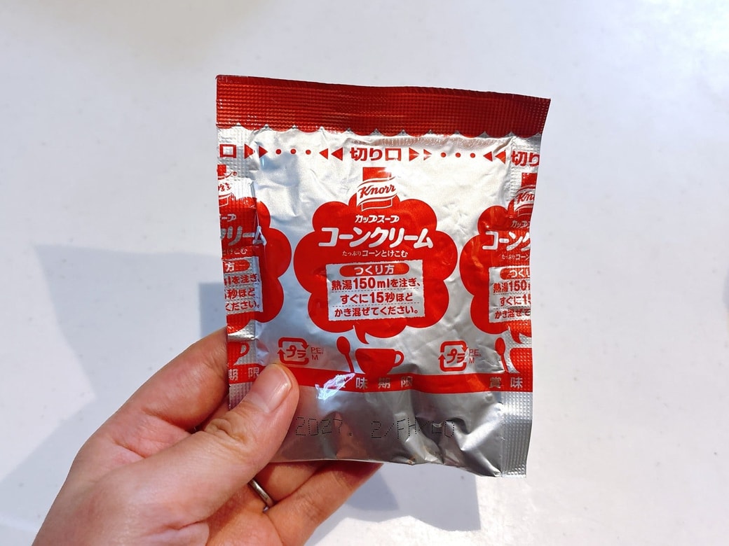 卵かけごはんの味つけに使う「コーンスープの素」