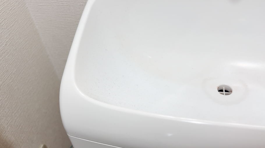 水はねやホコリが残りやすい手洗いボウル