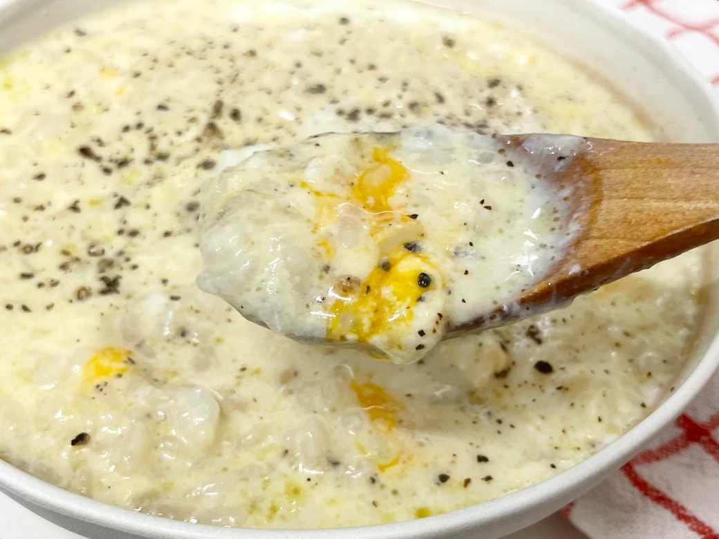 豆乳たまごリゾット