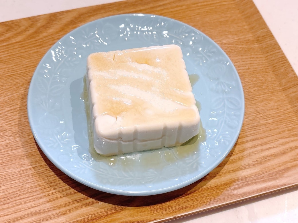 できあがった「ごま油冷奴