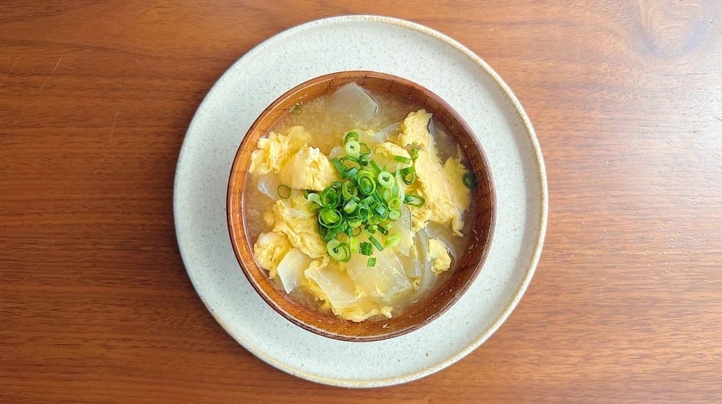 玉ねぎと卵のみそ汁