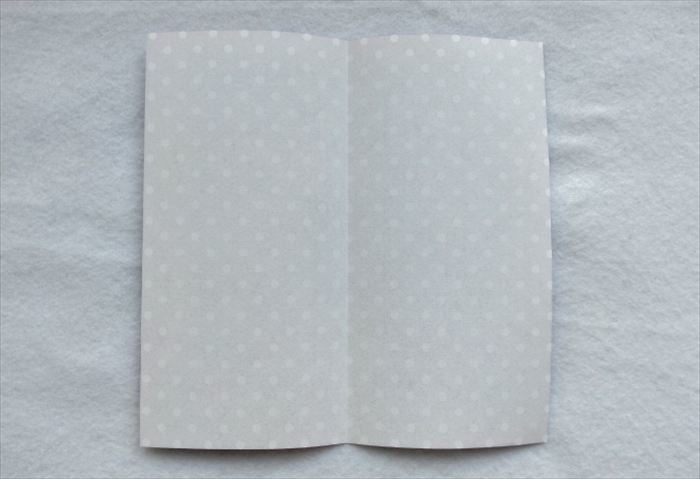 折り目をつけたところ