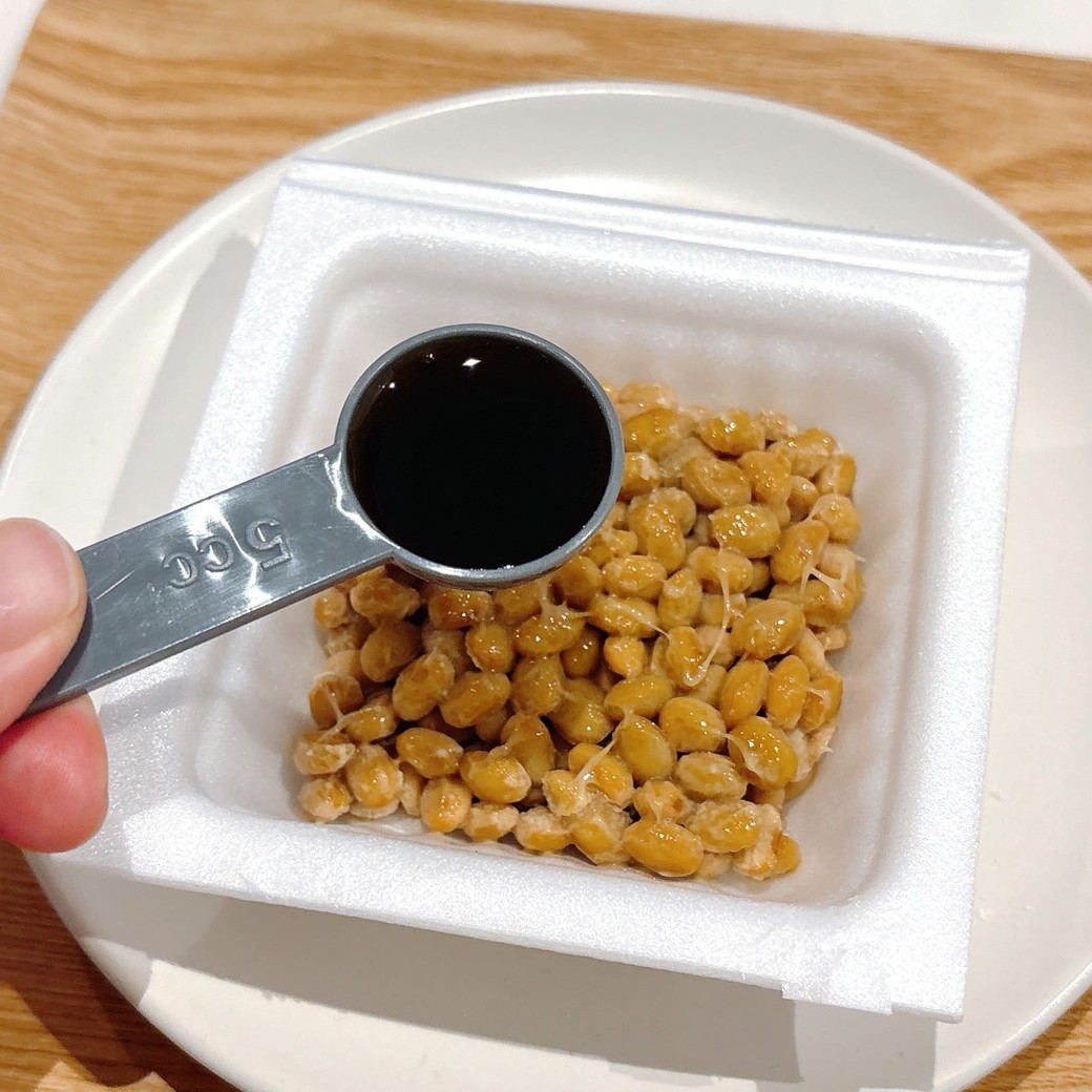 納豆にポン酢を混ぜる