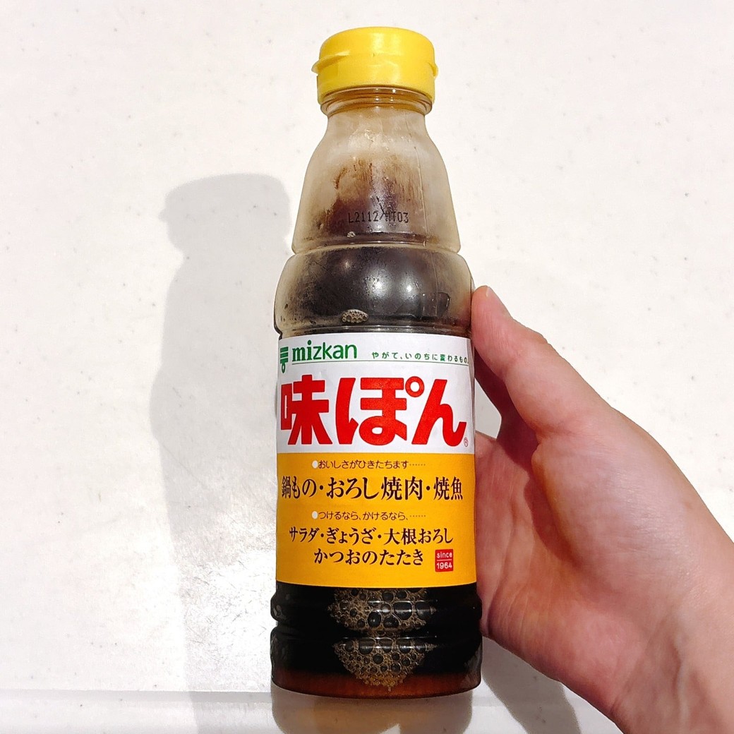 納豆の「ポン酢」を加える