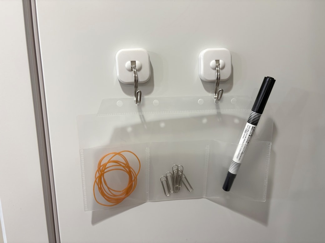 小物文具の整理に