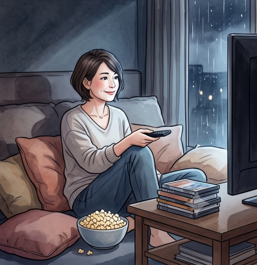  気になっていた本や映画に没頭する