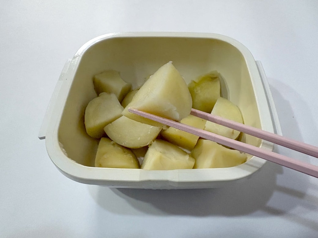 冷凍じゃがいもを加熱してみた