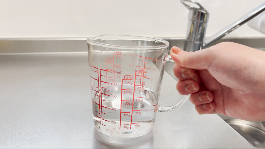 ぬるま湯を用意する