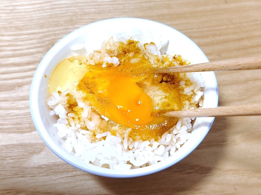 卵黄を崩しながら食べても◎