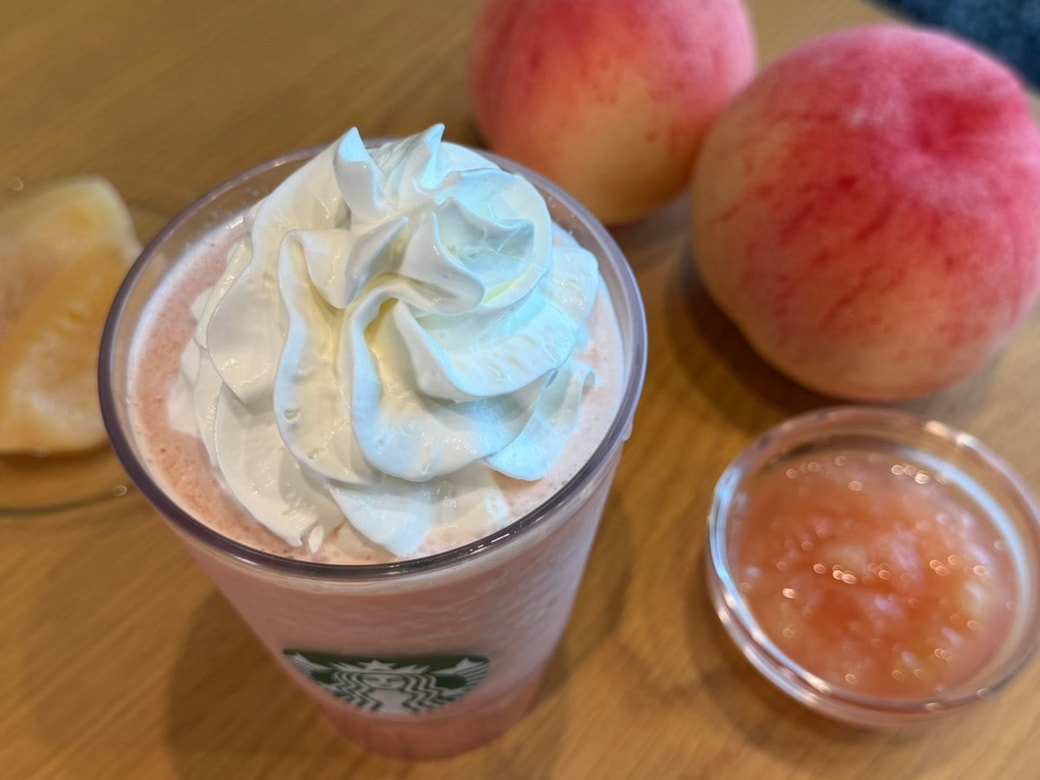 ピーチ＆ピーチミルクフラペチーノ