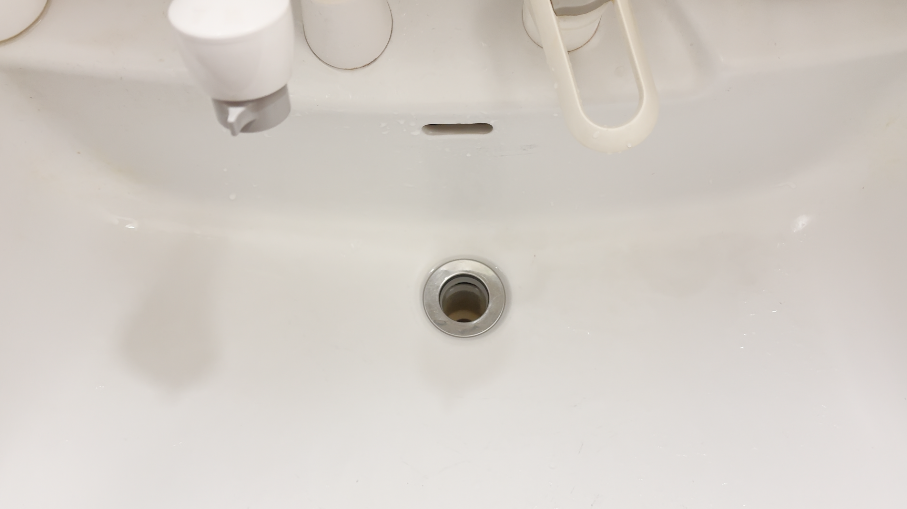 掃除後の排水口の様子