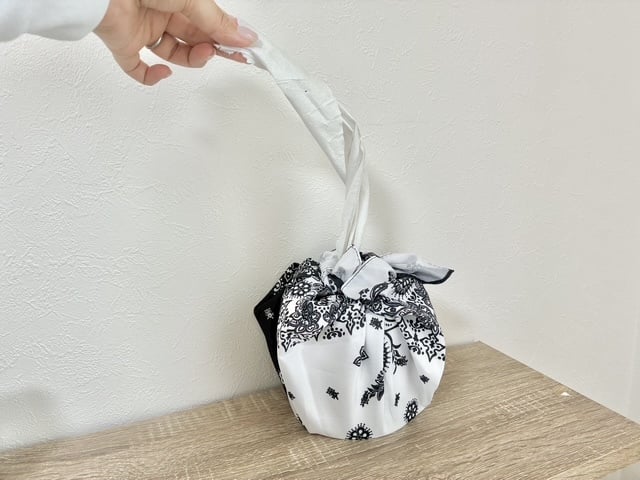 バンダナでティッシュケースの完成
