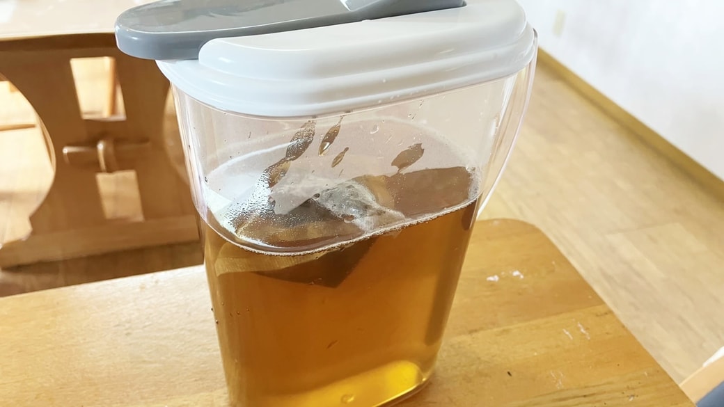完成した麦茶