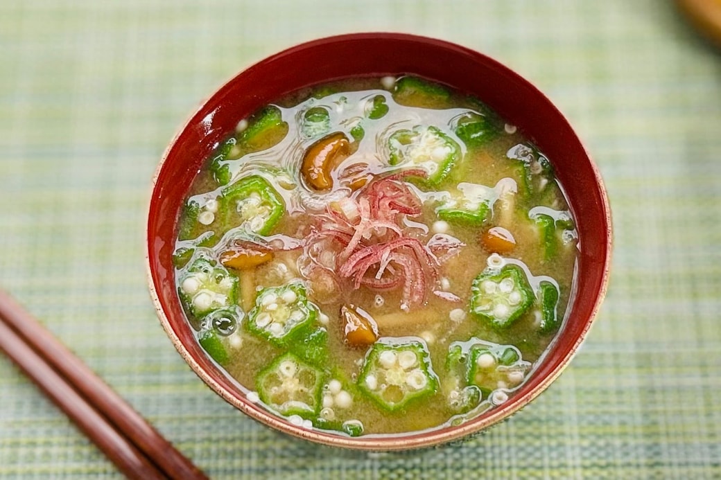 おくらの味噌汁