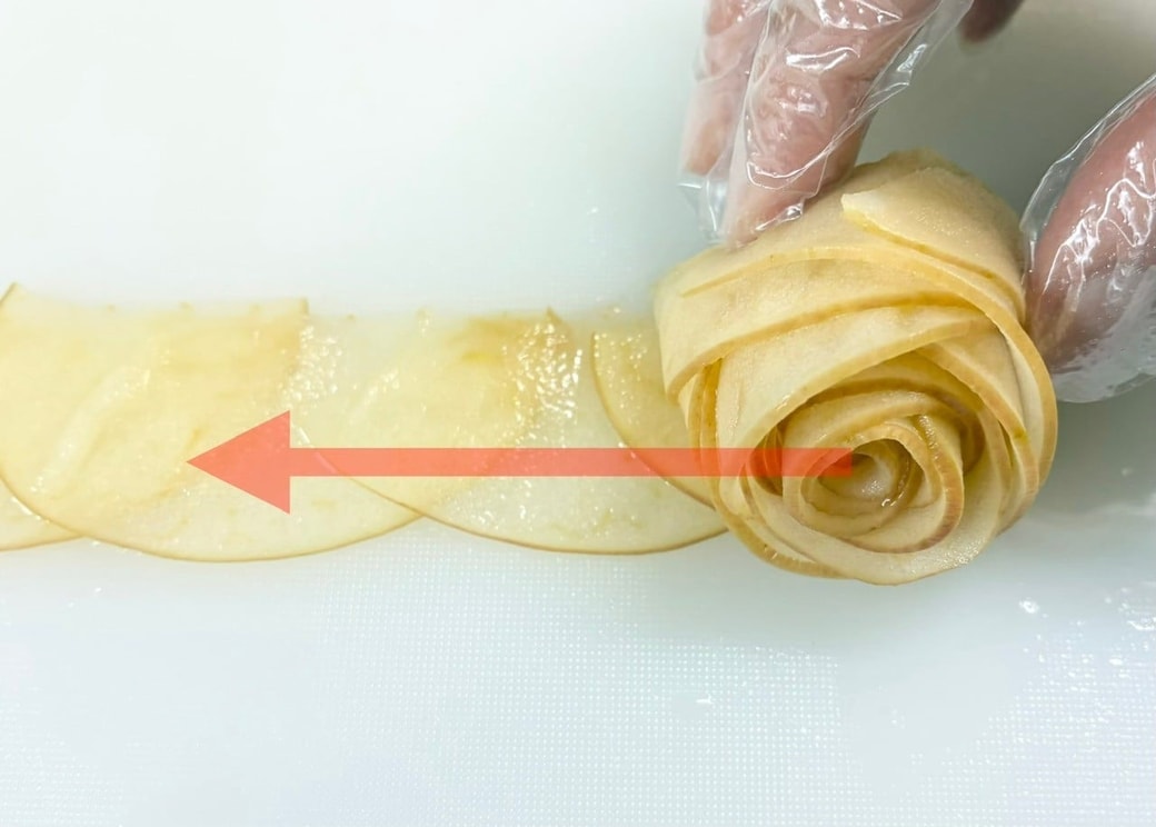 りんごのスライス