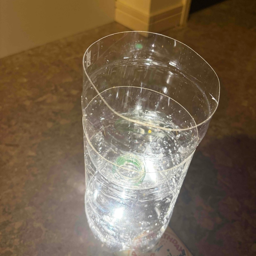 ライトの上にペットボトルトラップを乗せたところ