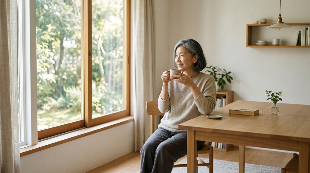 コーヒーを飲む