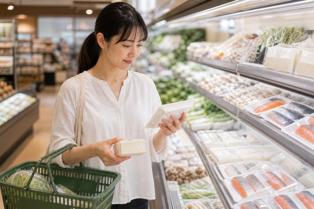 買い物をする女性