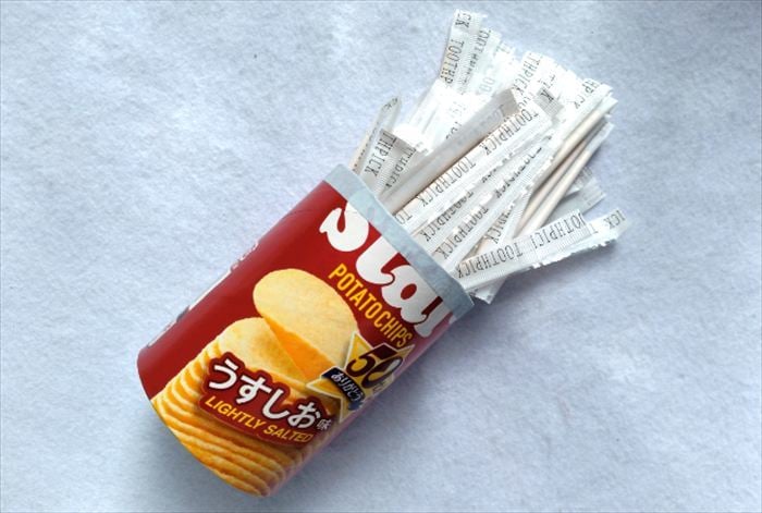 つまようじを入れるイメージ