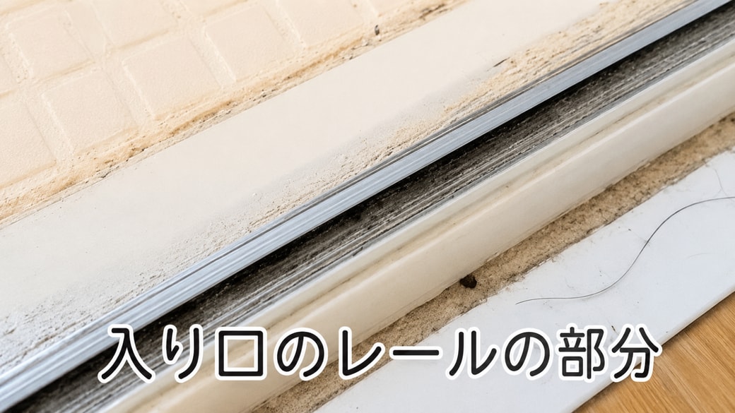 汚れがついた浴室のドア