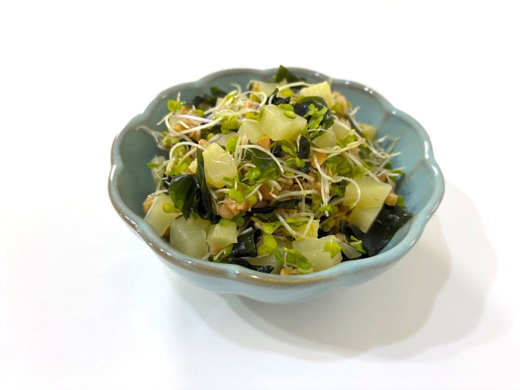 「ぽりぽり納豆」の完成