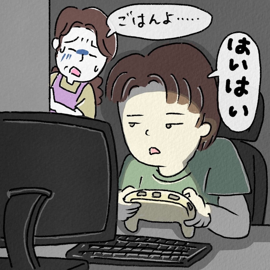 子どもを実家から出したい母親のイラスト