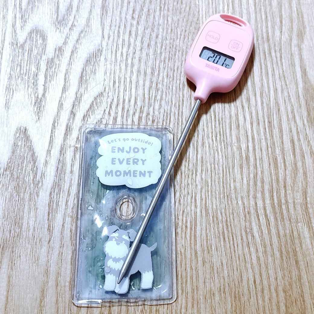 そのまま置いた保冷剤の温度